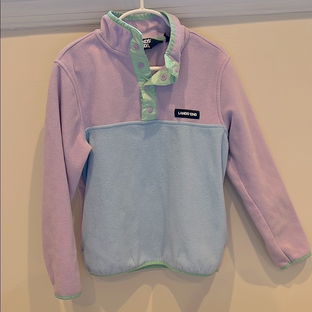 Lands' End Kids' Fleece Pullover, Medium